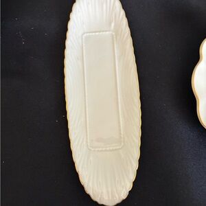 Lenox Cream and Gold Accent Tray